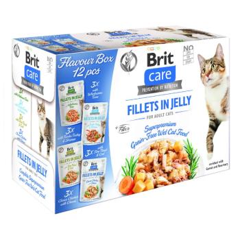 12x85g Brit Care Cat filék aszpikbanban nedves macskatáp- Flavour box (több íz egy dobozban) kép