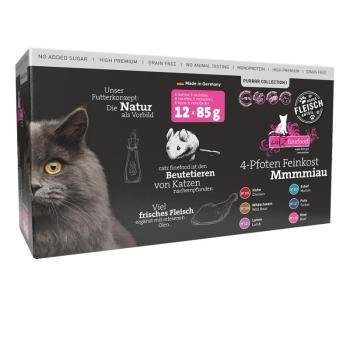 12x85g catz finefood Purrrr tasakos nedves macskatáp multipack 6 változattal:Purrrr Collection I kép