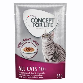 12x85g Concept for Life All Cats 10+ szószban nedves macskatáp Kiegészítésként száraztáphoz kép