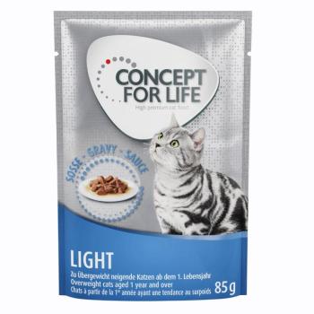 12x85g Concept for Life Light nedves macskatáp szószban kép