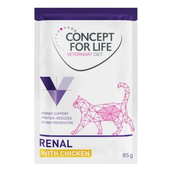 12x85g Concept for Life Veterinary Diet Renal csirke nedves macskatáp kép
