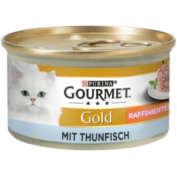 12x85g Gourmet Gold rafinált ragu nedves macskatáp- Tonhal kép