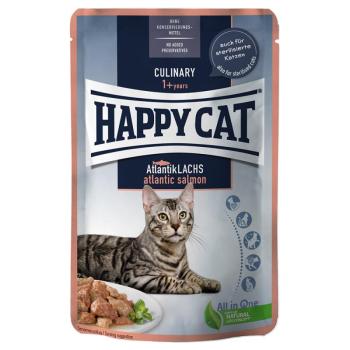 12x85g Happy Cat Adult lazac szószban nedves macskatáp kép