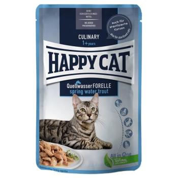 12x85g Happy Cat Adult pisztráng szószban nedves macskatáp kép