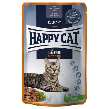 12x85g Happy Cat Adult vidéki kacsa szószban nedves macskatáp kép