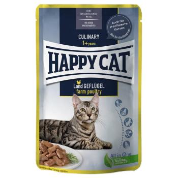 12x85g Happy Cat Adult vidéki szárnyas szószban nedves macskatáp kép