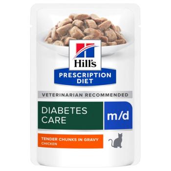 12x85g Hill's Prescription Diet m/d csirke macskatáp kép