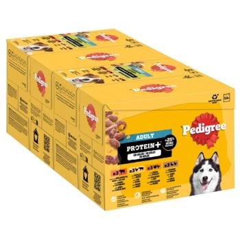 12x85g Pedigree Adult Protein Plus frissentartó tasakok aszpikban nevdes kutyatáp (4 fajta) kép