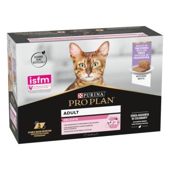 12x85g PURINA PRO PLAN Cat Delicate pulyka nedves macskatáp konzerv kép