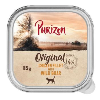 12x85g Purizon Original nedves macskatáp - Csirkefilé vaddisznóval kép