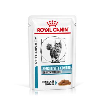 12x85g Royal Canin Veterinary Feline Sensitivity Control csirke nedves macskatáp kép