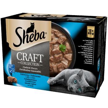 12x85g Sheba Craft Collection Pack nedves macskatáp-hal válogatás szószban kép