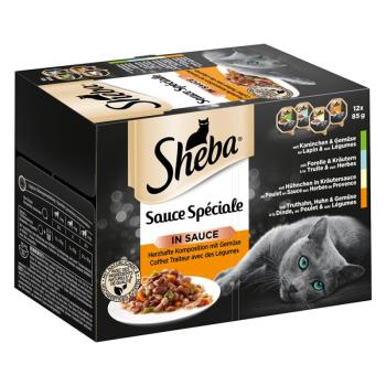 12x85g Sheba Sauce Spéciale tálcás nedves macskatáp kép