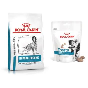 14kg Royal Canin Veterinary Canine Hypoallergenic száraz kutyatáp+3x snack ingyen kép