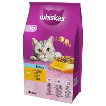 14kg Whiskas 1+ Streile csirke száraz macskatáp kép