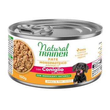 150g Natural Trainer Pate Monoproteico Small & Toy Adult nedves kutyatáp - Nyúl kép