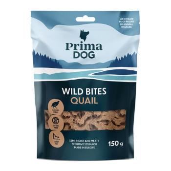 150g PrimaDog Wild Bites Soft Snack Fürj & galagonya kutyasnack kép