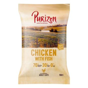 150g Purizon Adult csirke & hal - gabonamentes  száraz macskatáp kép