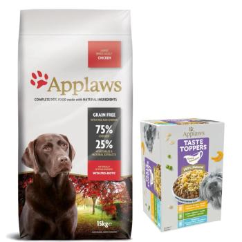 15kg Applaws Adult Large Breed csirke száraz kutyatáp kép