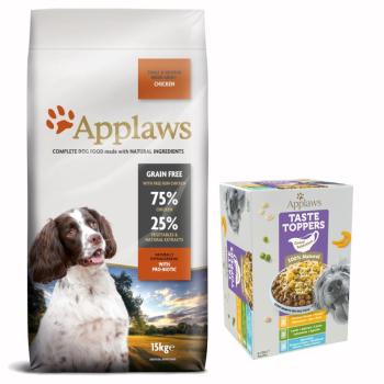 15kg Applaws Adult Small & Medium Breed csirke száraz kutyatáp kép