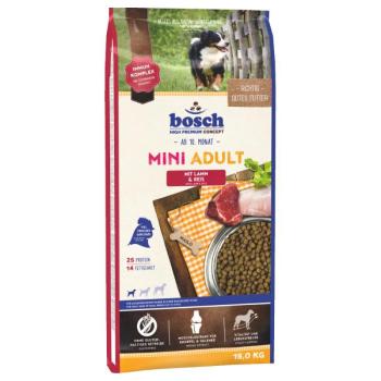 15kg bosch Mini Adult bárány & rizs száraz kutyaeledel kép