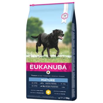 15kg Eukanuba Mature & Senior Large Breed csirke száraz kutyatáp kép