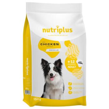 15kg Nutriplus Adult Dog csirke száraz kutyatáp kép