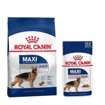 15kg Royal Canin Maxi Adult 8+ száraz kutyatáp+10x140g nedvestáp ingyen! kép