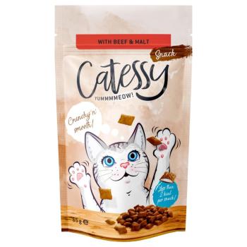 15x65g Catessy jutalomfalat macskáknak-Antihairball marha & maláta kép