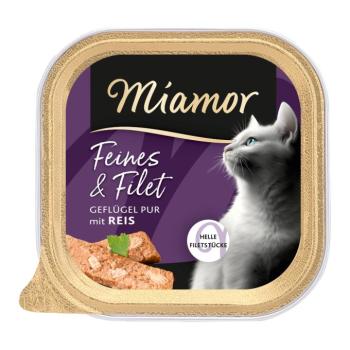 16x100g Miamor Feines & Filet Szárnyas pure & rizs nedves macskatáp kép