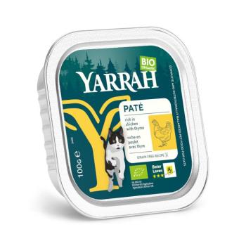 16x100g Yarrah Bio Paté pástétom, bio csirke & bio kakukkfű, nedves macskaeledel kép