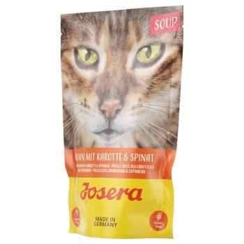 16x70g Josera Soup csirke, sárgarépa & spenót nedves macskatáp 12+4 ingyen akcióban kép