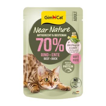 16x85g GimCat Near Nature Marha & kacsa nedves macskatáp kép