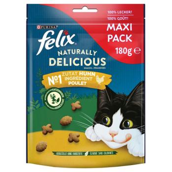 180g Felix  Naturally Delicious csirke & macskamenta macskasnack 25% kedvezménnyel kép