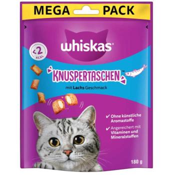 180g Whiskas Temptations lazac ropogós falatok macskasnack kép