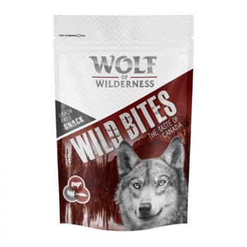 180g Wolf of Wilderness kutyasnack - Wild Bites- The Taste of Canada - marhal,  pulyka, tőkehal kép