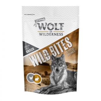 180g Wolf of Wilderness Snack - Wild Bites Senior- Meadow Grounds - nyúl kép