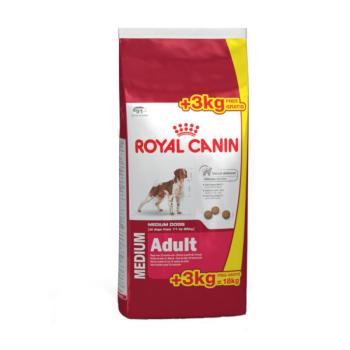 18kg Royal Canin Size Medium Adult száraz kutyatáp bónuszcsomagban kép