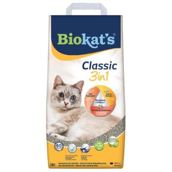 18liter Biokat's Classic 3in1 macskaalom 3 különböző szemcsemérettel kép