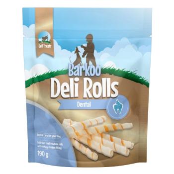 190g kb. 12,7 cm ⌀ 1,7 cm Barkoo Deli Rolls Dental rágótekercs kutyáknak kép