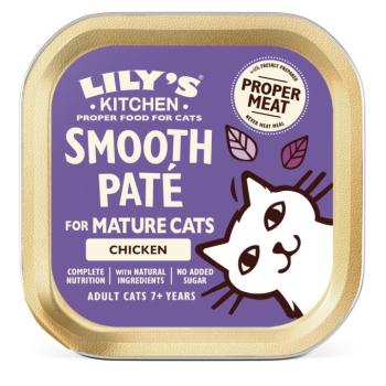 19x45g Lily's Kitchen Senior Smooth Paté Selection nedces macskatáp - Csirke kép