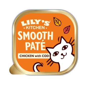 19x85g Lily's Kitchen Smooth Paté Selection nedves macskatáp - Csirke & tőkehal kép