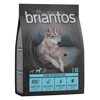 1kg Briantos Adult lazac & burgonya - gabonamentes szárza kutyatáp kép