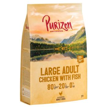 1kg Purizon Large Adult csirke & hal gabonamentes száraz kutyatáp dupla zooPontért kép