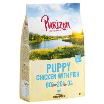 1kg Purizon Puppy csirke & hal gabonamentes száraz kutyatáp dupla zooPontért kép