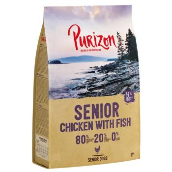 1kg Purizon Senior csirke & hal - gabonamentes száraz kutyatáp kép