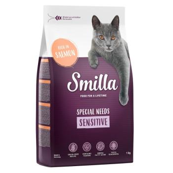 1kg Smilla Adult Sensitive gabonamentes lazac száraz macskatáp kép