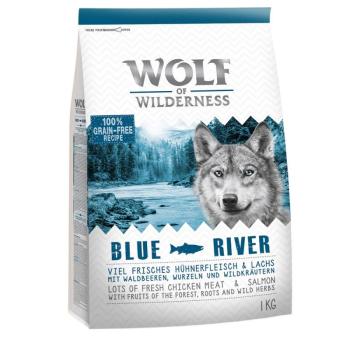 1kg Wolf of the Wilderness 'Blue River' kutyatáp - Lazac kép