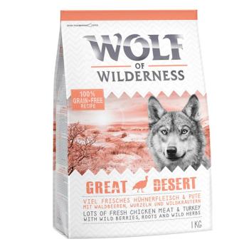 1kg Wolf of Wilderness Adult "Great Desert" - pulyka száraz kutyatáp kép