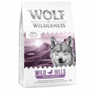 1kg Wolf of Wilderness Mini "Wild Hills" - kacsa száraz kutyatáp kép